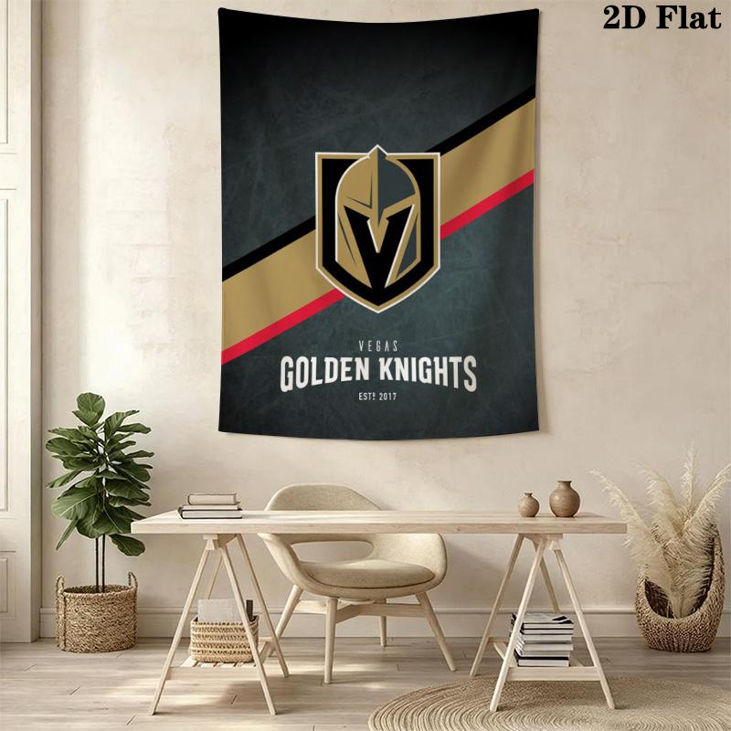 Vegas Golden Knights Gold Helmet Pattern Home Decor Tapestry, Wall Hanging, Decorative RV Wall Cloth.ZGT0914386