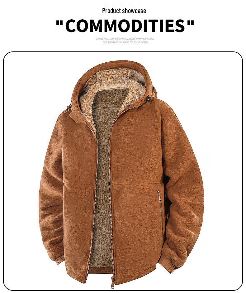 Men's Fleece Hoodie Jacket for Fall/Winter