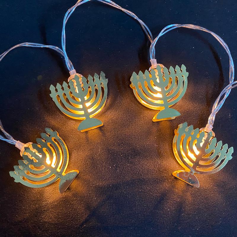 Star of David Fairy String Light Battery Powered Hexagram Magen Star for Jewish Judaism Hanukkah Chanukah Passover Shabbat Decor