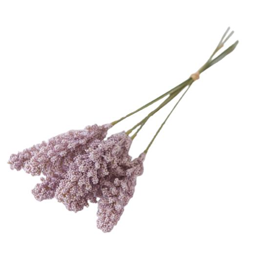 1 Ramo Lavanda Falsa No se Desvanece Conservación Fresca Flor de Seda Artificial para el Hogar Flores Artificiales para el Hogar