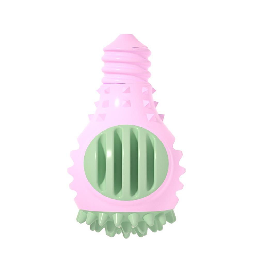 Pet Interactive Supplies Bulb Shape Pet Funny Creative Dog Sounding Ball Durable Glowing Pet Chew Grinding Teeth