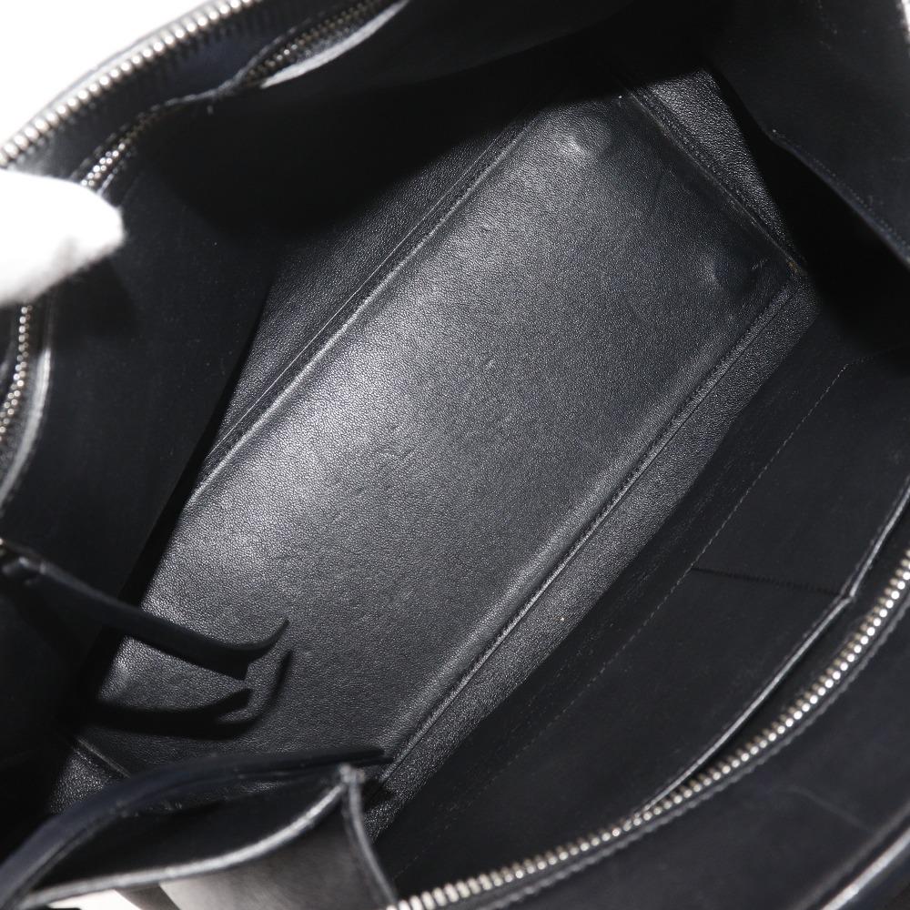 CELINE Edge medium Shoulder Bag Handbag By color Black / beige leather Women Used