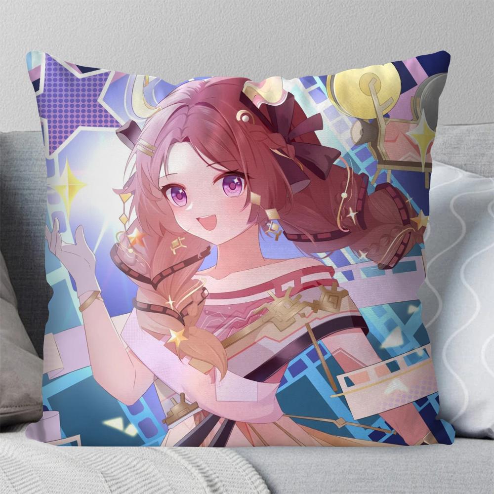 1 Stück Yaomei Animation Spiel H-Ehre der K-Könige Kissenbezug Quadratisches Kissen Schlafzimmer Sofa Freizeit Auto Wohnzimmer Heimdekoration 40X40