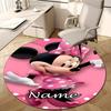 Personalized M-Minnie Round Chair Office Rug - Perfect for Mat, Office Chair & More - Ideal Gift for Birthdays and Holidays