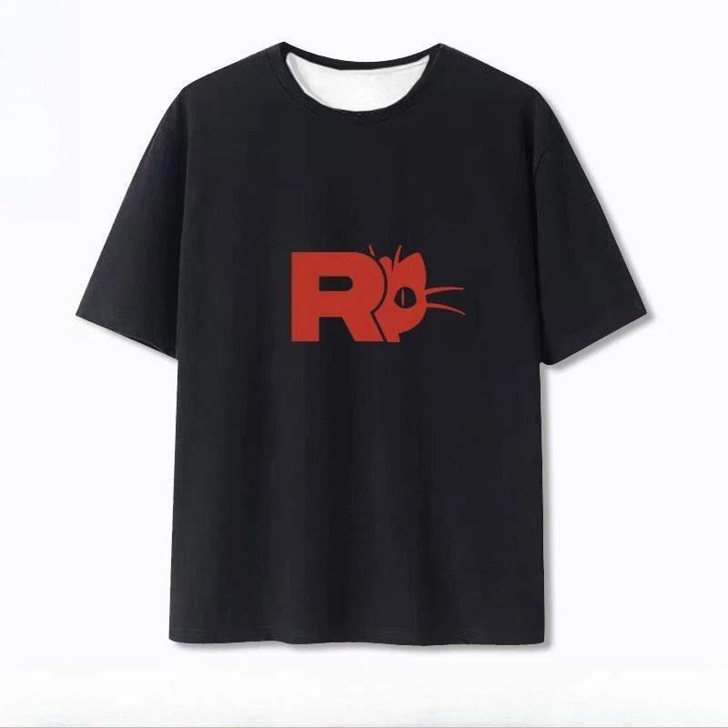 2026 Pok É Mon Anime Team Male and Female Creative 3D Printed Tshirt New Harajuku Loose Casual Fashionable Short Sleeved Shirt