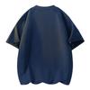 Half Zipper Casual T-shirt Men's Summer Loose And Breathable Top