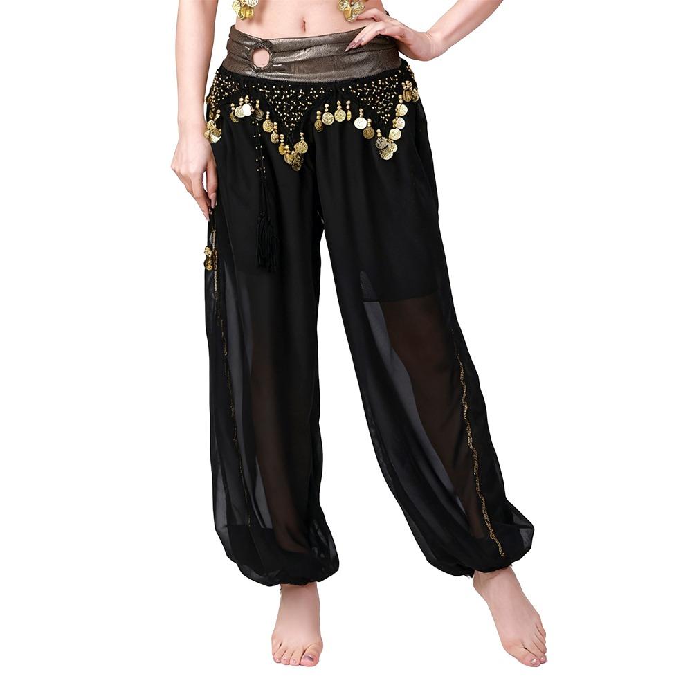 Sequin Belly Dance Pants Tassel Bloomers Fashion Loose Pants  Dance