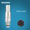 Niceden AI-X600L 21W Power Stainless Steel Standard Head Air Turbine High Speed Handpiece Dentals Optical LED N-Coupling Tools Materials