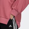 Adidas Logo Crew Neck Pullover Long Sleeve Casual Loose Sweatshirt Women Tops Pink IA5226