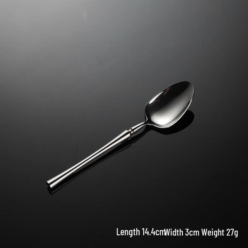 Qianxing 304 Stainless Steel Little Waist Round Handle Tea Spoon Set