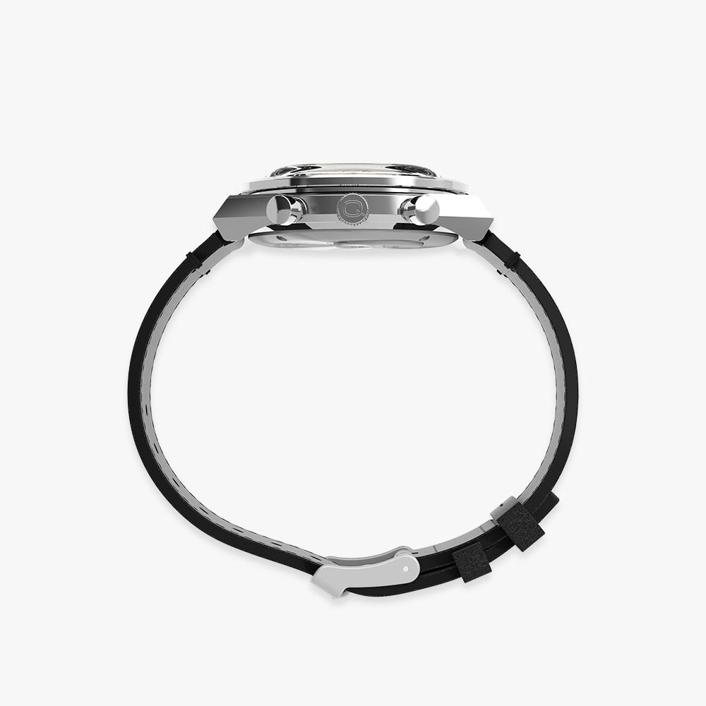 TIMEX Q TIMEX Chronograph Leather Strap Sports Watch 40mm TW2V42700