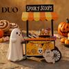 Seasonal Party Decor Halloween Ghost Resin Figurine, Spooky Cart Statue for Indoor Home Garden Decor, Table Centerpiece Festive Decoration Durable
