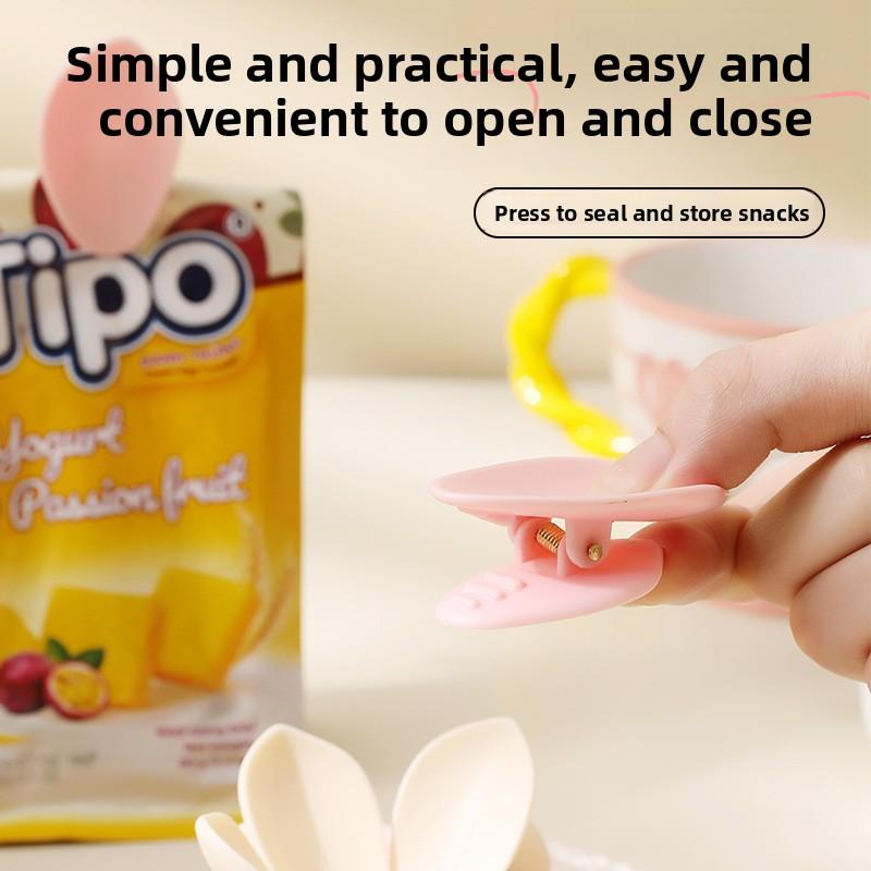 Magnetic Clip, Cherry Blossom Seal Clip, Lotus Seal Clip, Fridge Magnet, Food Bag Clip, Snack Lotus Seal Clip