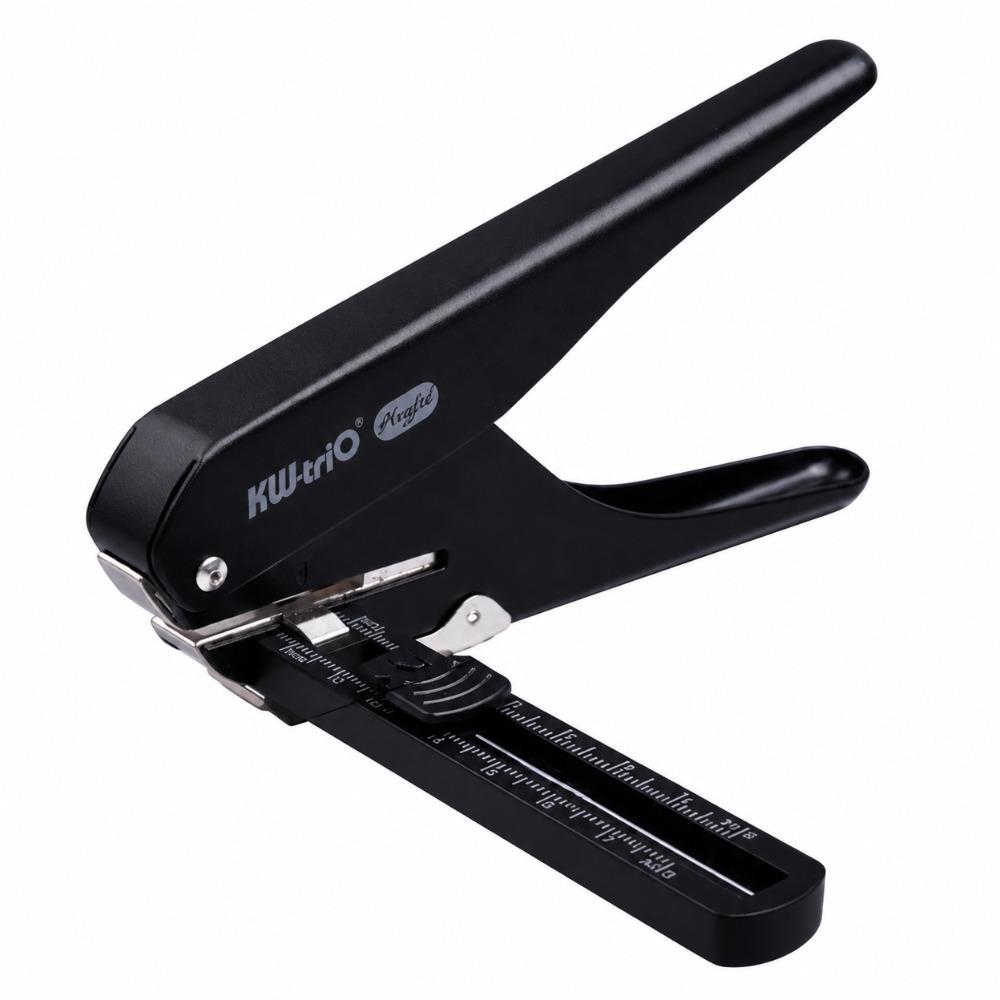 With Positioning Guide Paper Hole Punch Black Handheld Hole Puncher Single Hole Puncher Journaling