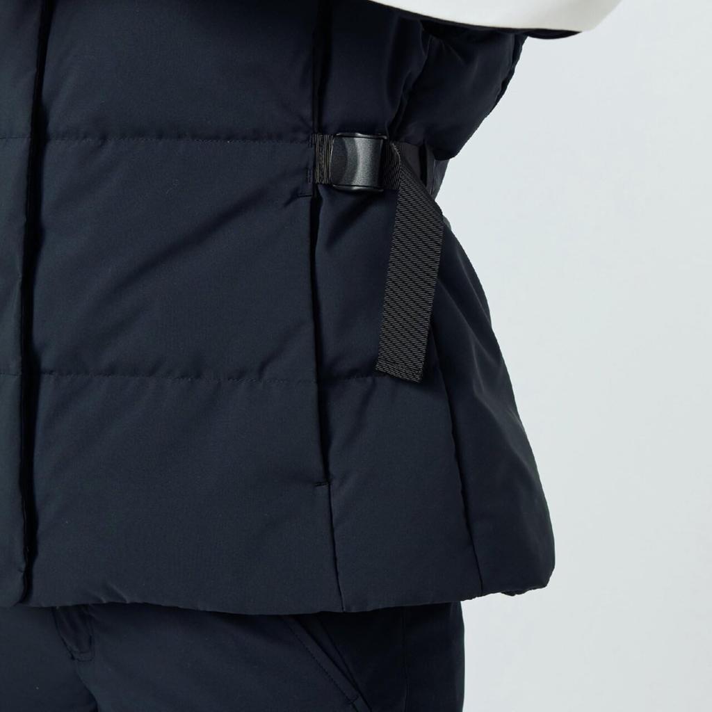 Mizuno Breath Thermo Bulky Down E2MEC702 Vest, Heat-Generating Material, Women's, Black,