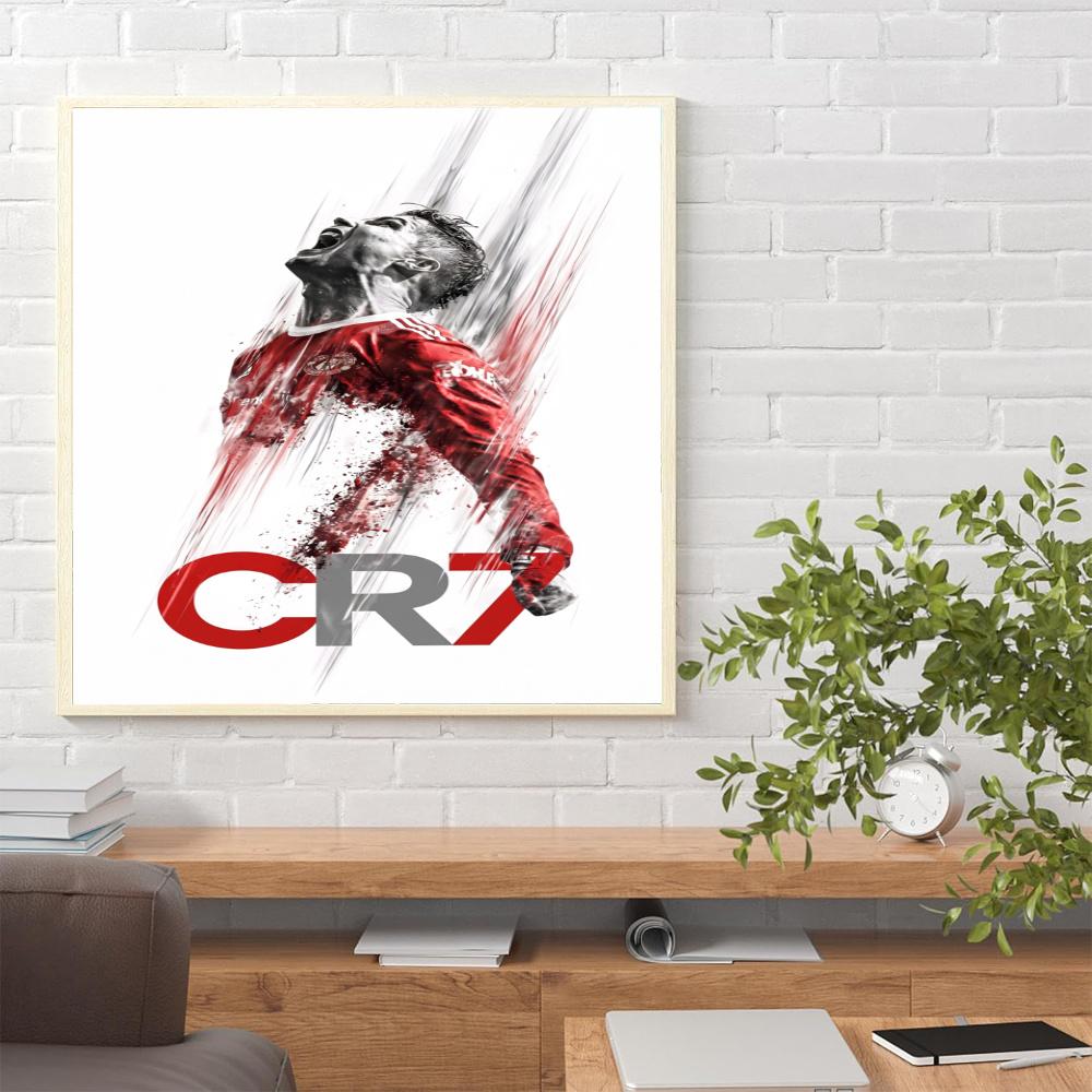 Cristiano Ronaldo 5D Diamond Painting Round Diamond Rhinestones Mosaic Diamond Embroidery Wall Paintings Rhinestones Gift Frameless