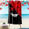 1pc Demon Beach Towel Ideal Birthday Gift For Family, A Vibrant Beach Towel Suitable for Outdoor Activities