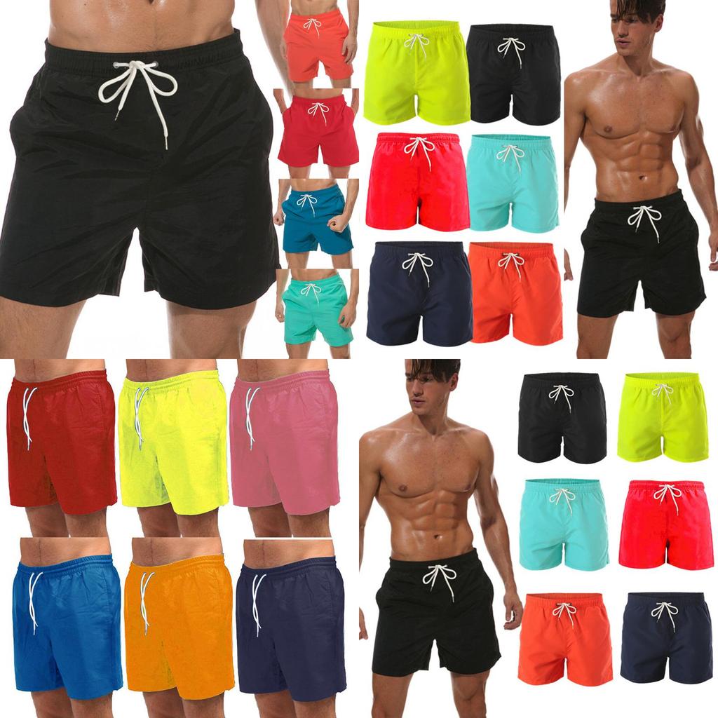 Stylish And Fashionable Men's Swimming Running Board Shorts With Breathable Mesh Lining