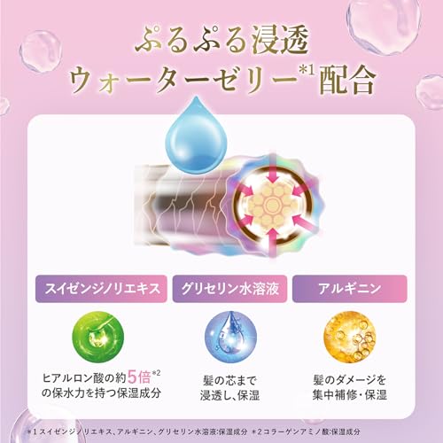 [Set purchase] LUX Bath Glow Repair and Shine Shampoo Conditioner (Treatment) Pump Set 490g each Contains water retention beauty beauty aminos