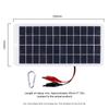 Waterproof Solar Panel 10W 12V Outdoor DIY Solar Cells Charger Polysilicon Epoxy Solar Panels for 9-12V Battery Charging Tool