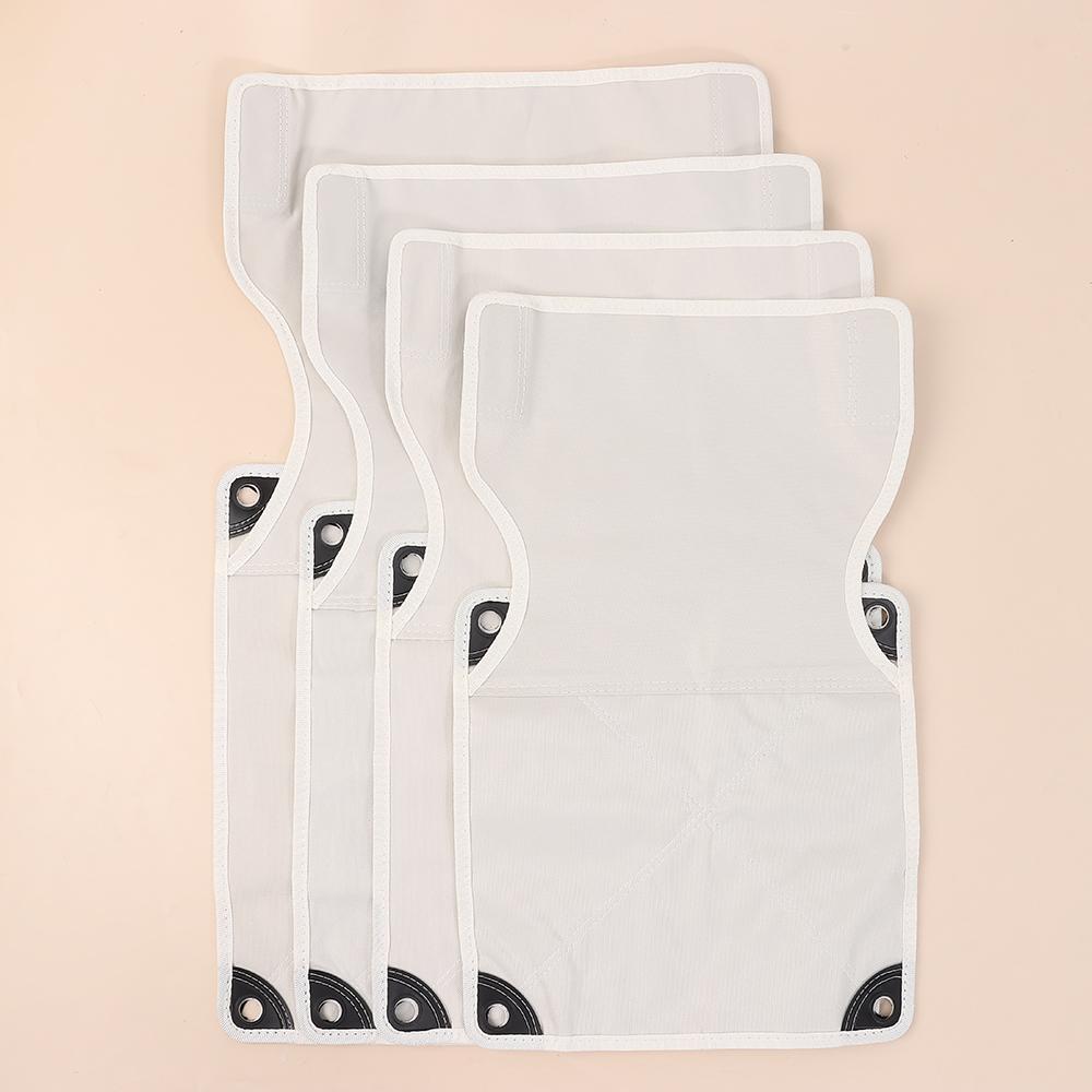 Double-layer Folding Chair Replacement Cover Thickened Anti-slip Beach Chair Pad with Backrest Chair Cushion