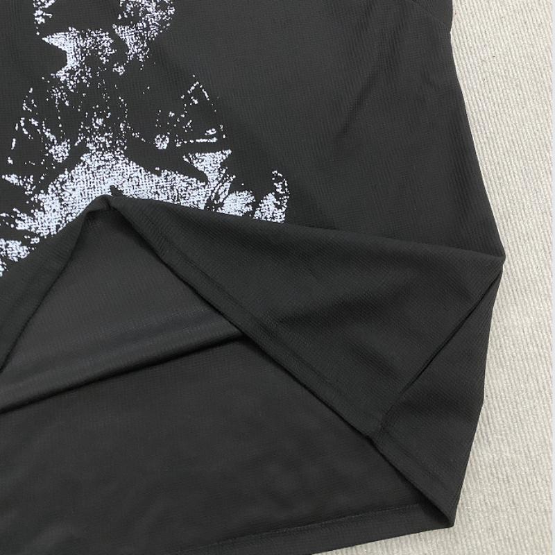 European and American Y2K autumn round neck pullover print Gothic retro top