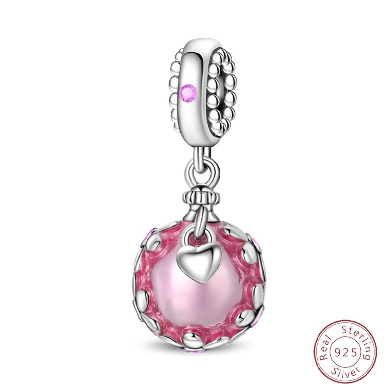 Sweety Copper Cake Poodle Crown Flowers Lover Luminous Charms Beads Fit 3Mm Bracelets Diy Fine Jewelry Making