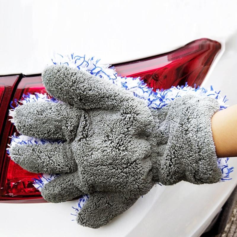 Microfiber Car Cleaning Glove Dusting Mitt Car Wash Rag No Scratch Wash Mitt for Cleaning Car, Furniture, Home