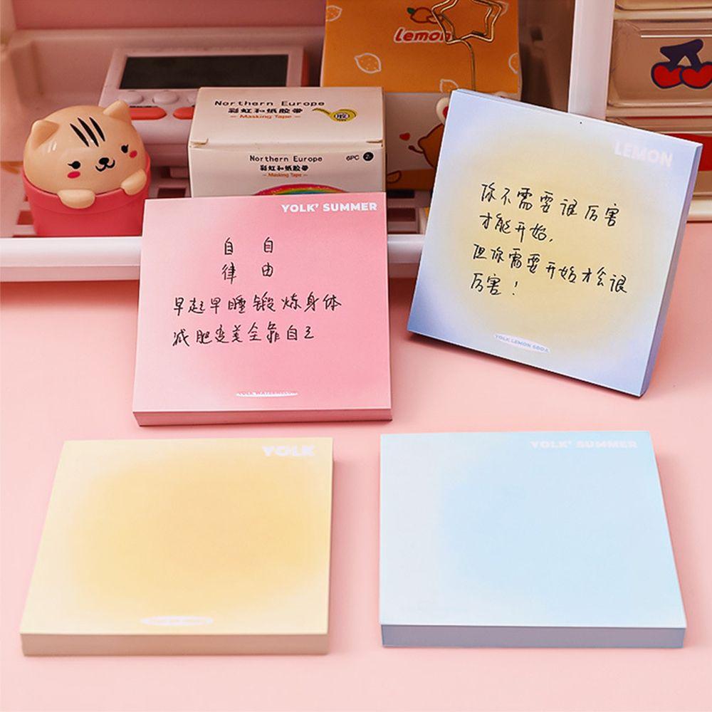 Paper Scrapbooking School Office Supply Notebook Gradient Color Memo Pads Sticky Notes Bookmark