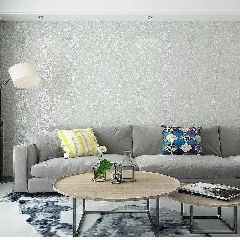 Mildew Resistant 3D Wall Papers Home Decor Solid Color Green Wallpaper Roll for Living Room Bedroom Decoration Mural Room Decor