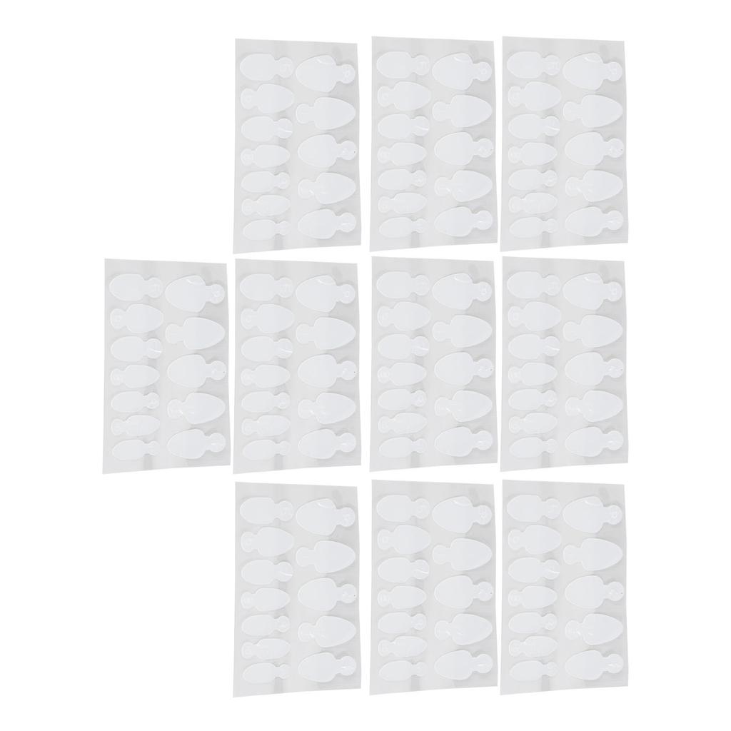 10 Blatt Nageltip-Guide-Aufkleber Wiederverwendbare Nagelverlängerungs-Guide-Aufkleber mit Größennummern Typ 1