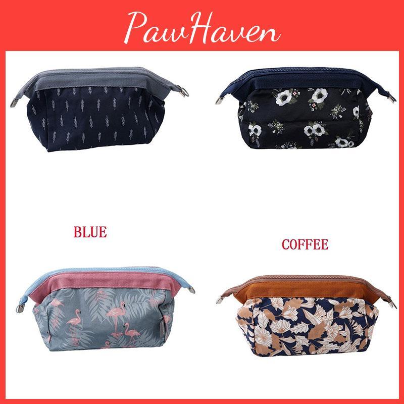 Premium Quality Multifunctional Flamingo Print Cosmetic Storage Bag With Waterproof Zipper