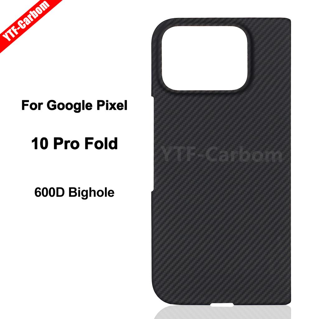 YTF-Carbon New Style for Google Pixel 10 Pro Fold Kevlar Carbon Fiber Hinge Protection Cover Ultrathin 9 Pro Fold Phone Case