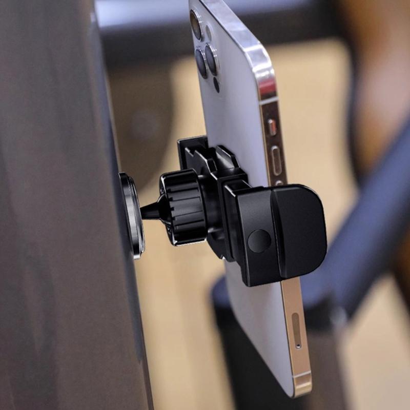 Universal Car Wall Mounted Gym Phone Mount Magnetic Bracket Featuring Secure N52 Magnet Technology for Workout Equipment