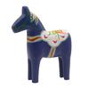 Figurina Cavallo di Troia Dala Dipinta a Mano Statua Cavallo in Legno Massiccio Decorativa Rustica