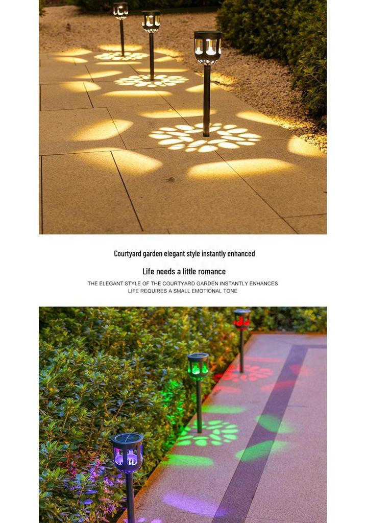 Solar Ground Stake Lights - Waterproof Outdoor Lawn and Garden Decor