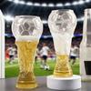 Bierglasbecher, Glas im Pokalstil 730 ml, Klarer Borosilikatglasbecher mit schwerem Reliefboden, Trinkgeschirr für Fußballparty, Sichere Verpackung