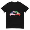 Persian American Flag Usa Persia Heritage Heart TShirt