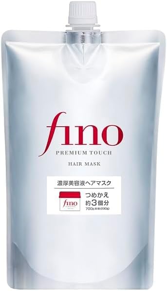 Fino Haarmaske Premium Touch Penetrierendes Serum Großpackung Nachfüllung 700g Auswaschbare Haarkur Behandlung Fein Heute Duschhaube enthalten