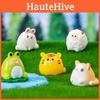Cute Resin Animal Family Figurines Blind Box Desktop And Car Decoration