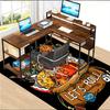 Dungeon Master Polyester Carpet, Soft Indoor Mat for Office Chair, Living Room, Computer Desk - Decorative Home Office Rug Design