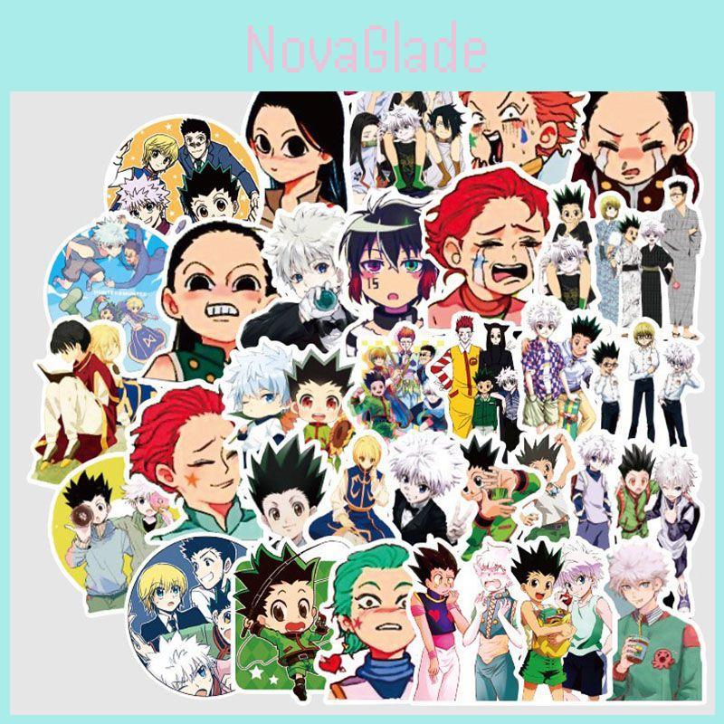 Vibrant 50pcs Hunter X Hunter Anime Stickers For Laptops And Skateboards