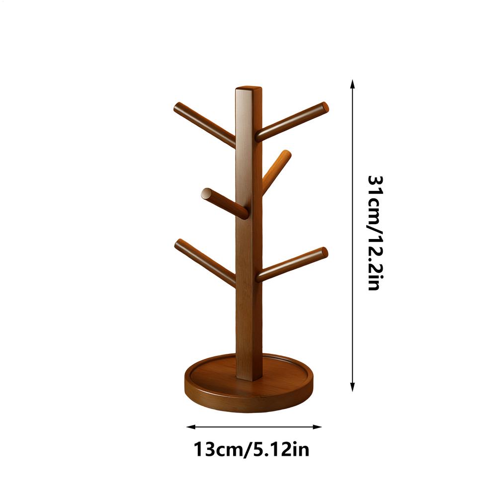 Mug Holder Cup Rack With 6-Hook Coffee Mug Tree For Counter For Wedding Living Room Cafe Restaurant Hotel Party