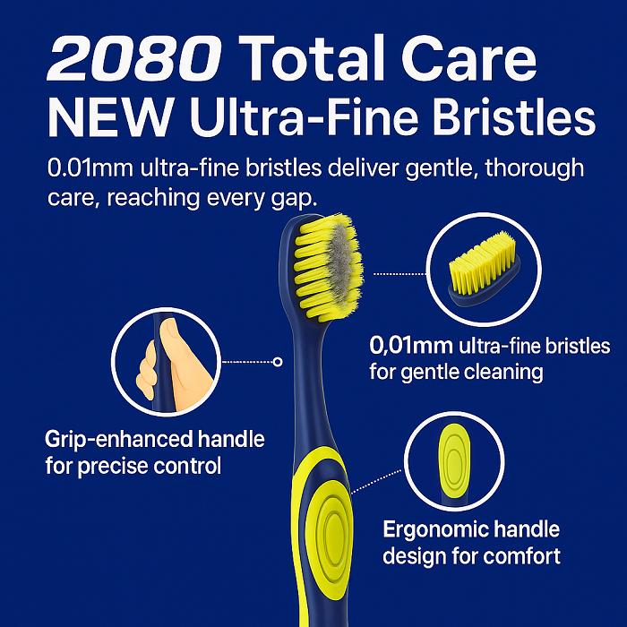 Szczoteczka do zębów 2080 Total Care - Włókna ultra-cienkie