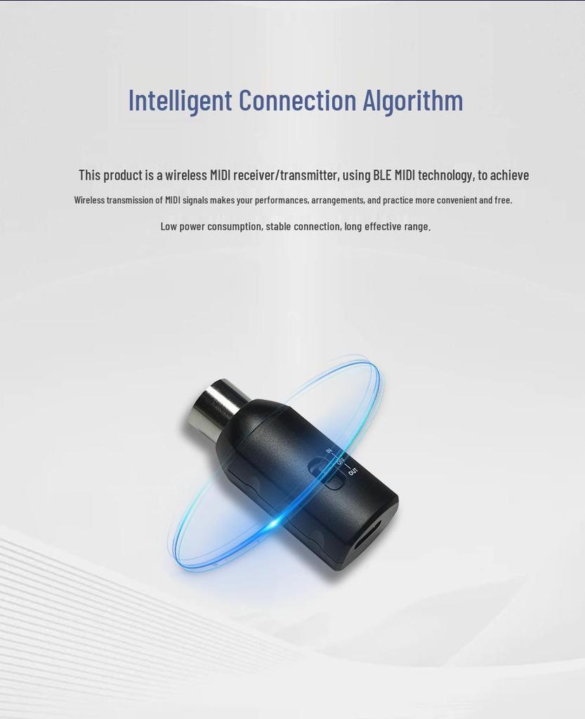 SK-7 Wireless 5-Pin MIDI Cable for Wind Instruments, Drums, & Keyboards