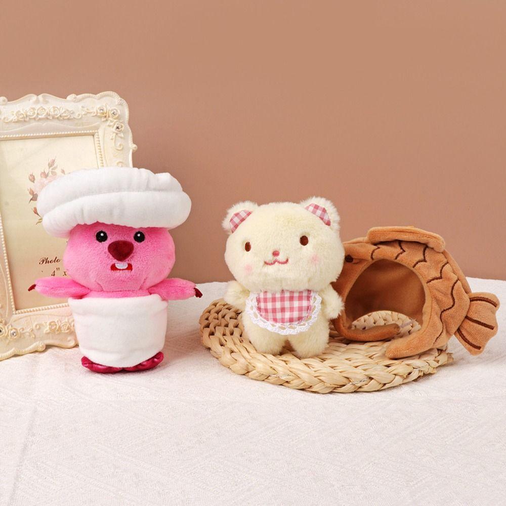 Animal Cartoon Doll Headwear Plush Miniature Hat Cute Animal Cartoon Cap