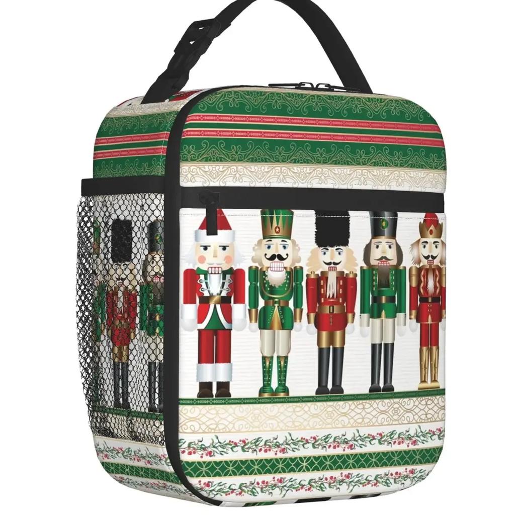 Nutcracker Ballet Dancer Thermal Insulated Lunch Bag Women Resuable Lunch Tote for Outdoor Camping Travel Multifunction Food Box