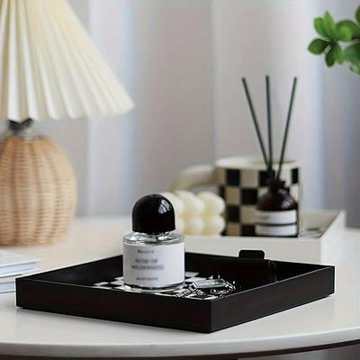 1pc-Chessboard Color Foyer Living Room Moon Shaped Tray Water Cup Aromatherapy Headband Small Object Decoration Tray