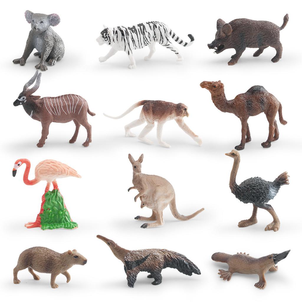 Mini Wildlife Animal Pvc Model Set With Static Figures For Collectors And Home Decor