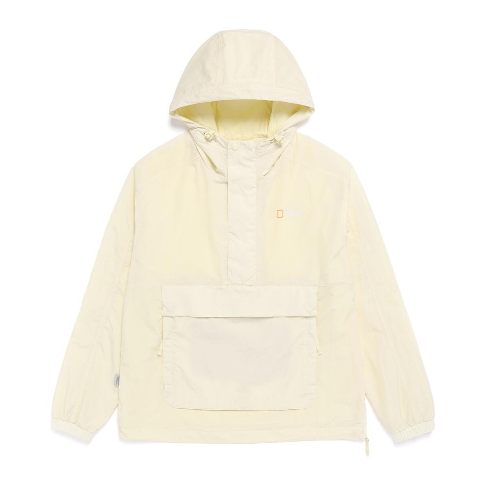 Nationalgeographic N261Ujp062 Orca Taslan Hooded Anorak Jumper Pale Yellow